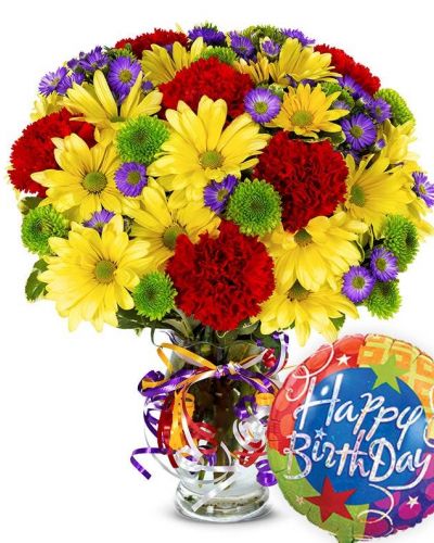 <hr />
Don't miss the chance to send some birthday wishes with this beautiful arrangement!