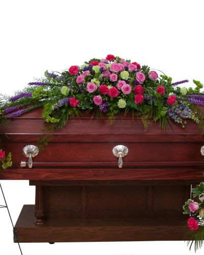 <p>Forever Treasured Trio Full includes a casket spray, standing easel spray and crescent urn arrangement.</p>